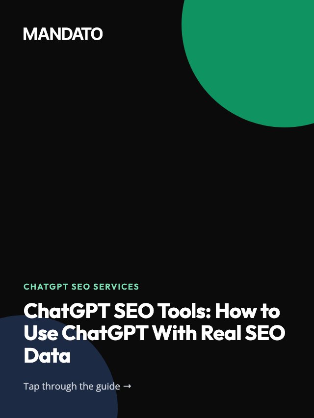 ChatGPT SEO Tools: How to Use ChatGPT With Real SEO Data