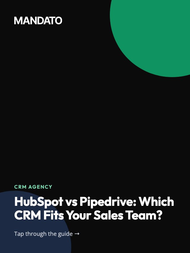 HubSpot vs Pipedrive: Which CRM Fits Your Sales Team?